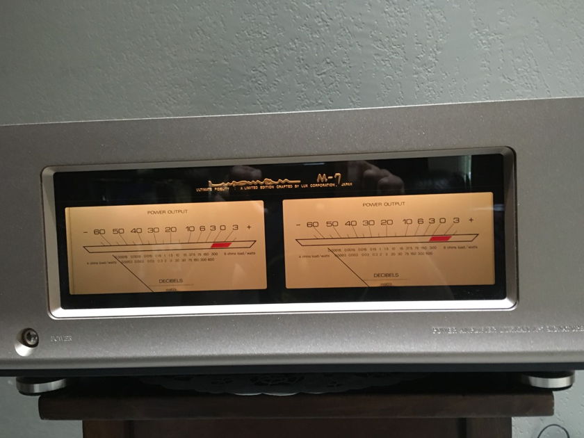 Nori Yoshi Morkawa◆LUXMAN M-7 m0o7462 Luxman M-7 Great Sounding SS Stereo Power  For Sale
