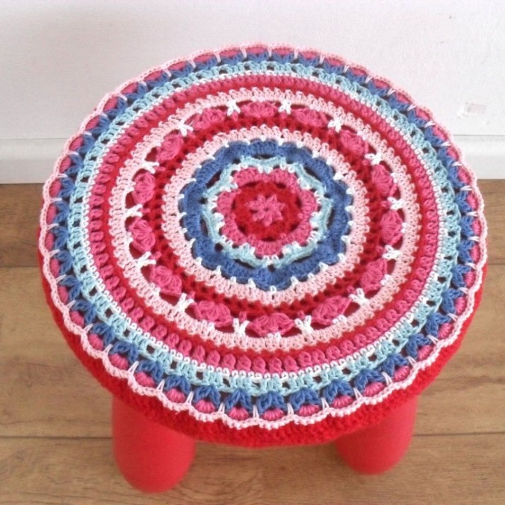 Boho stool cover