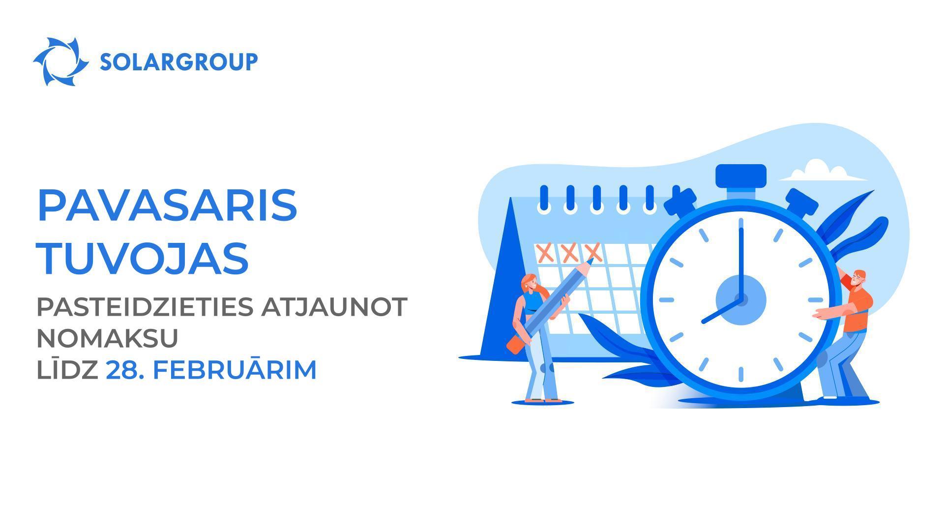 Pavasaris tuvojas: pasteidzieties atjaunot nomaksu līdz 28. februārim