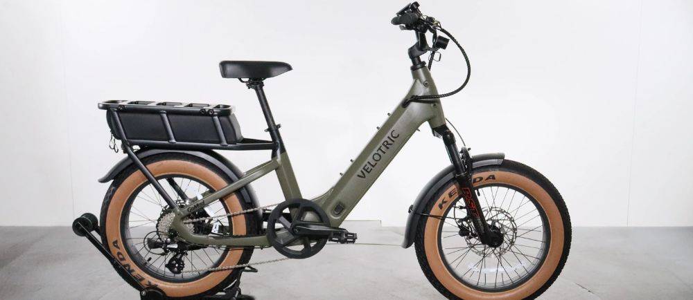 Velotric GoMad e-bike on a stand