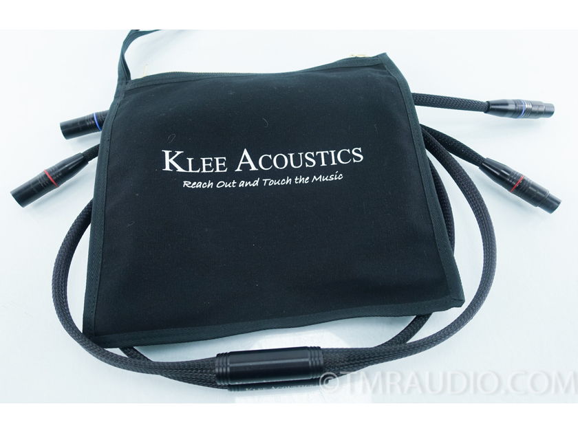 Klee Acoustics XLR Cables ; 1.5m Pair Interconnects (9458)