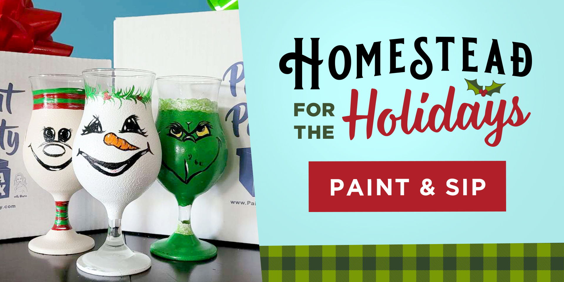 Homestead for the Holidays: Paint & Sip promotional image