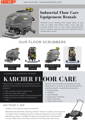 Karcher Floor Care Equipment Rental Flyer
