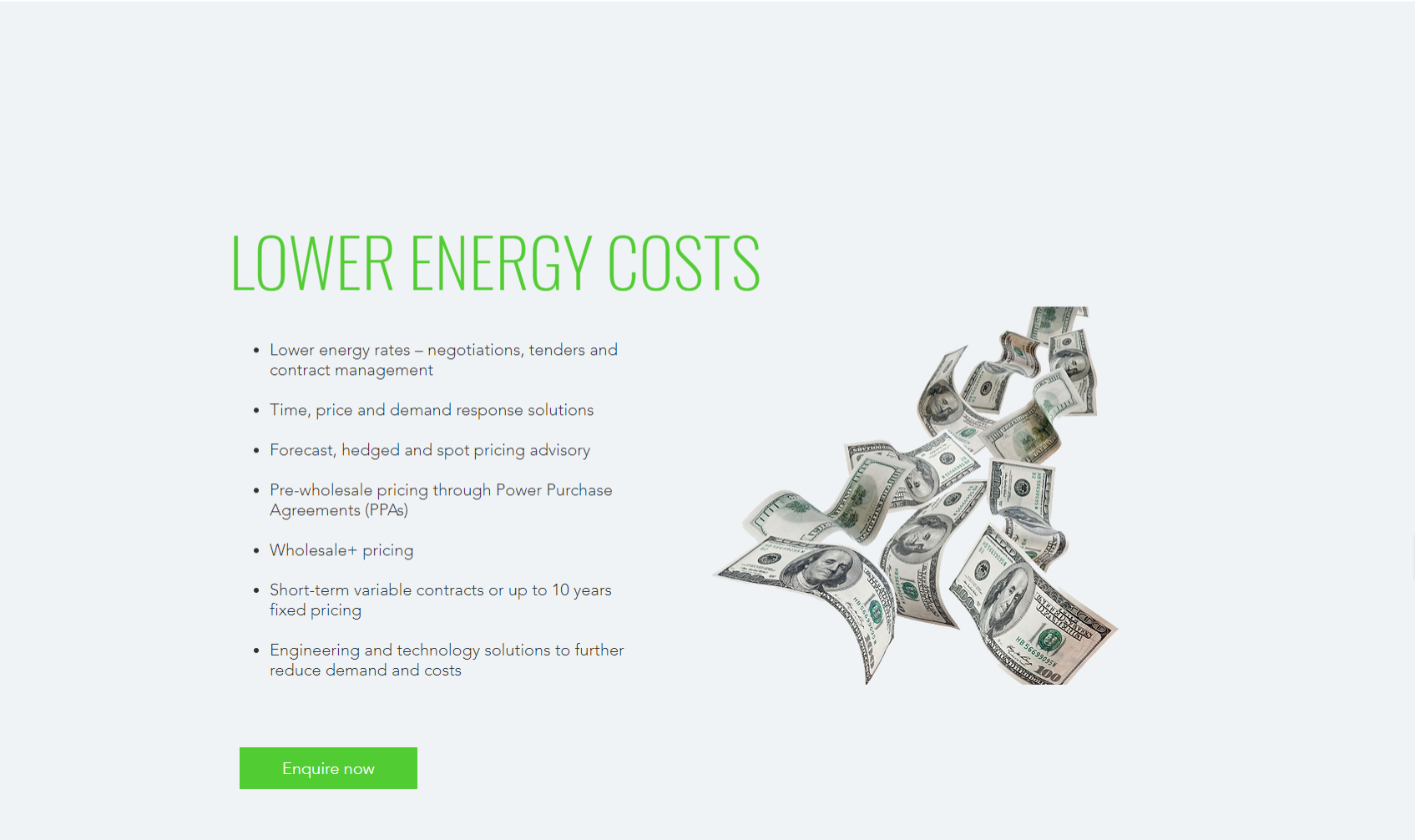 Equilibrium Energy product / service