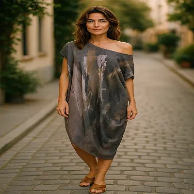 Kaftan Dress - Plus Size 