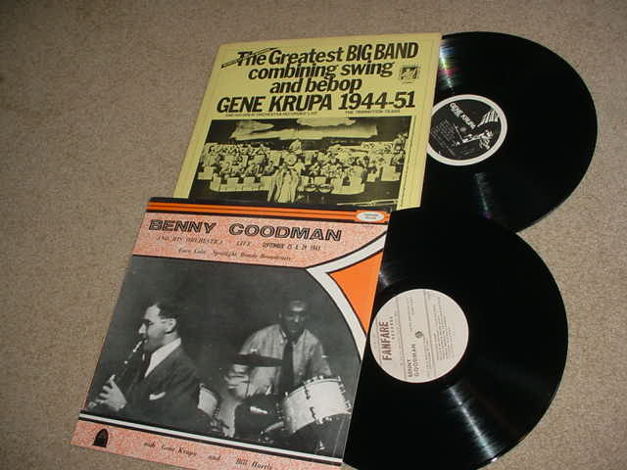 GENE KRUPA BENNY GOODMAN - LOT of 2 lp records