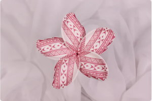 Blossom Tribal Tattoo Frangipani Real Touch (6 Pack) - Realistic Artificial Flowers