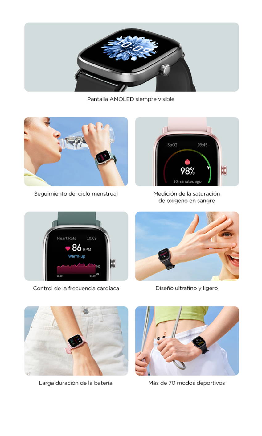 Análisis Amazfit GTS 2 mini: ligereza y muchas funcionalidades de salud y  deporte en un smartwatch por menos de 100 euros