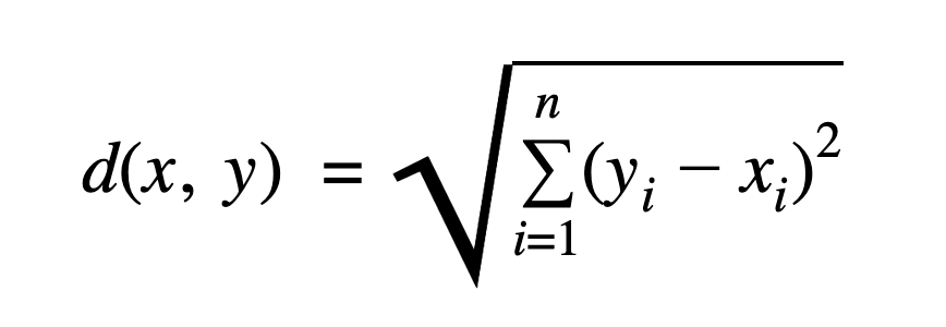 What is Eucledian distance formula?