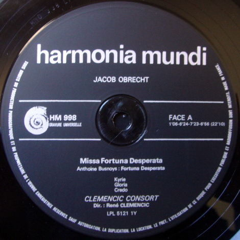 ★Audiophile★ Harmonia Mundi / CLEMENCIC CONSORT, - Obre...