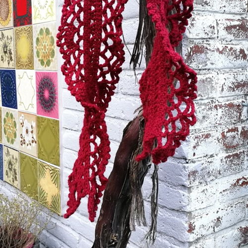 Celosia kanten sjaal met een twist (NL)
