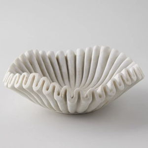 Ruffled Marble Bowl