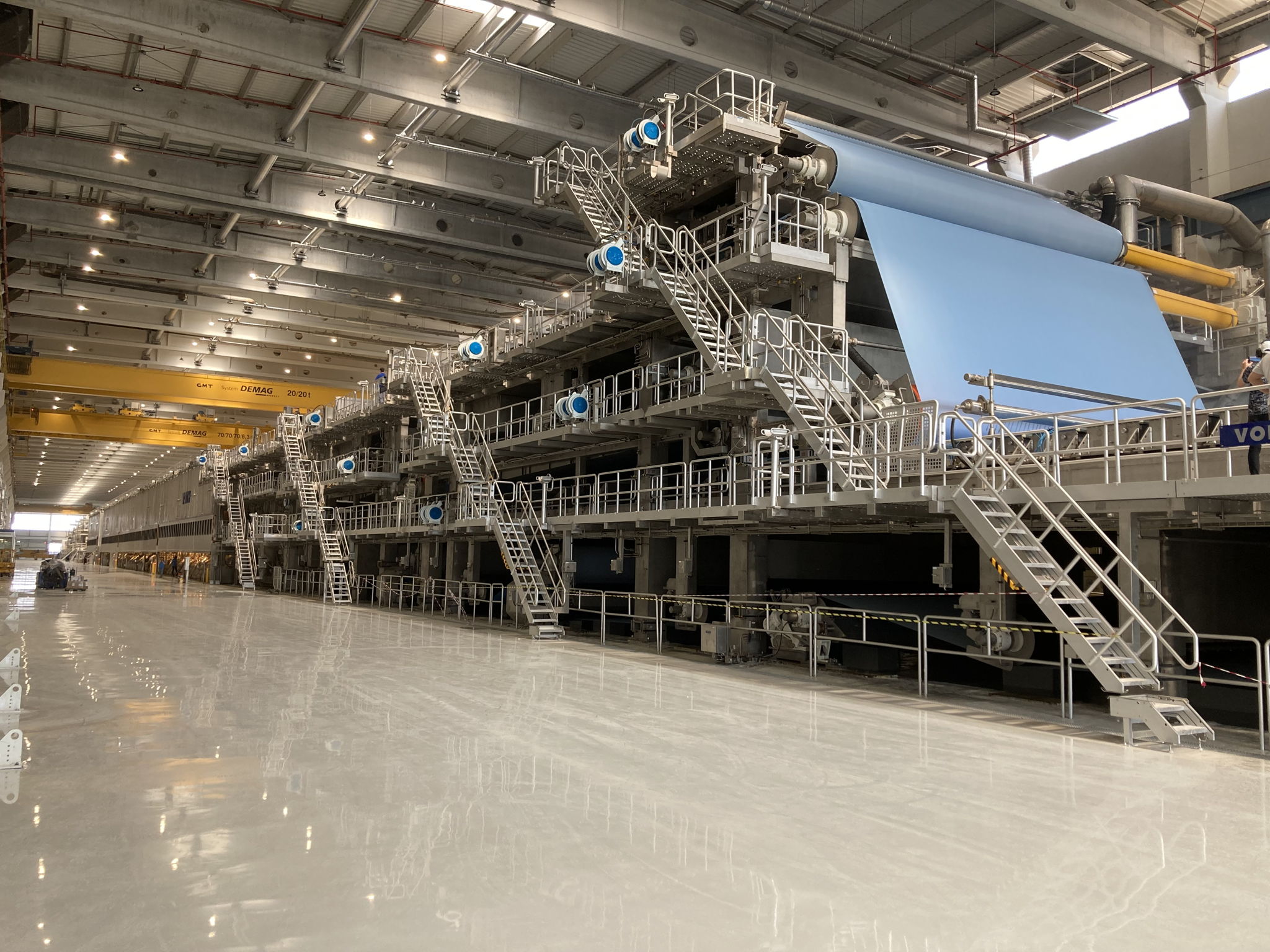 Large scale paper production line in Turkey
