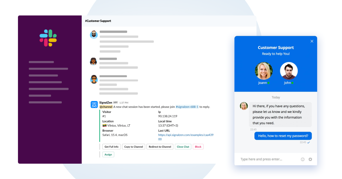 Social Intents Live Chat for MS Teams, Slack, and ChatGPT