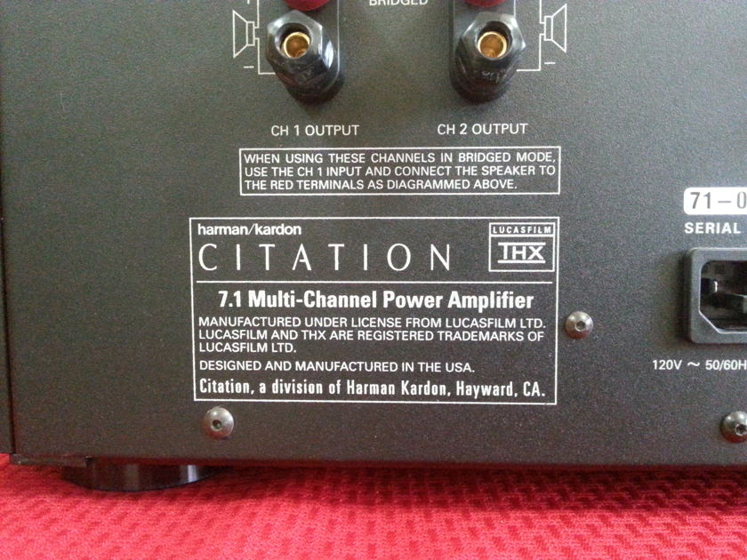 Harman/Kardon Citation 7.1 THX 4 ch amplifier 150W x 4 Bridgeable
