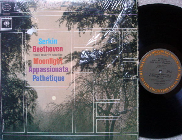 Columbia / RUDOLF SERKIN, - Beethoven Three Favorite Pi...