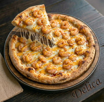 Pizza tôm sốt phô mai