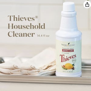 Young Living Thieves Household Cleaner - 14.4 fl. oz. | Powerful Multi-Surface All-Purpose Cleaner | Plant-based, Ultra-concentrated & Non-abrasive | Ideal for Bathroom Cleaning