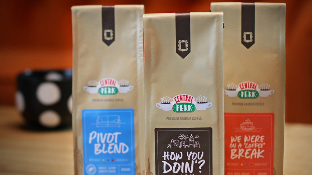 The One With The Coffee House: ‘Friends’ Central Perk Coffee Packaging Coming To an Oversized Mug Near You