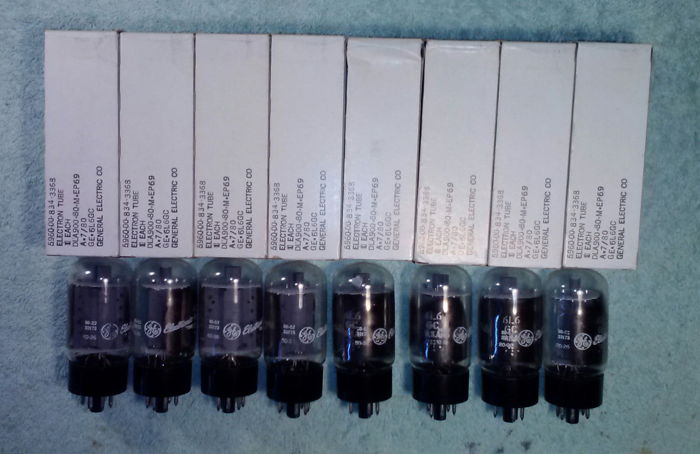 4 mint new in the box general electric 6L6GC tubes lowe...