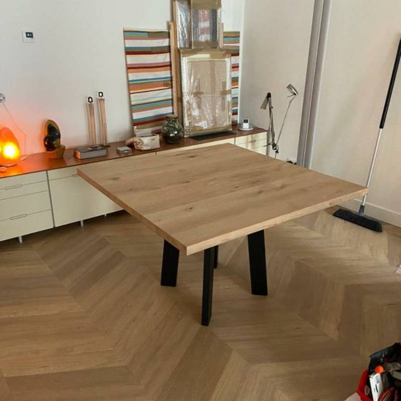 Tafels op maat, klantproject Houtenmeubelshop