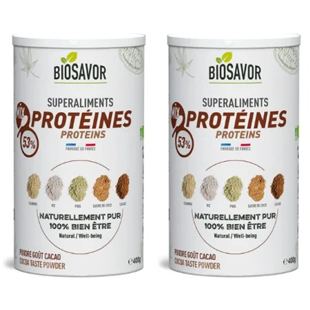 Mix Protéines bio - Saveur Cacao - Lot de 2