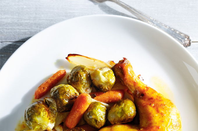 Cuisses de poulet moutarde et miel