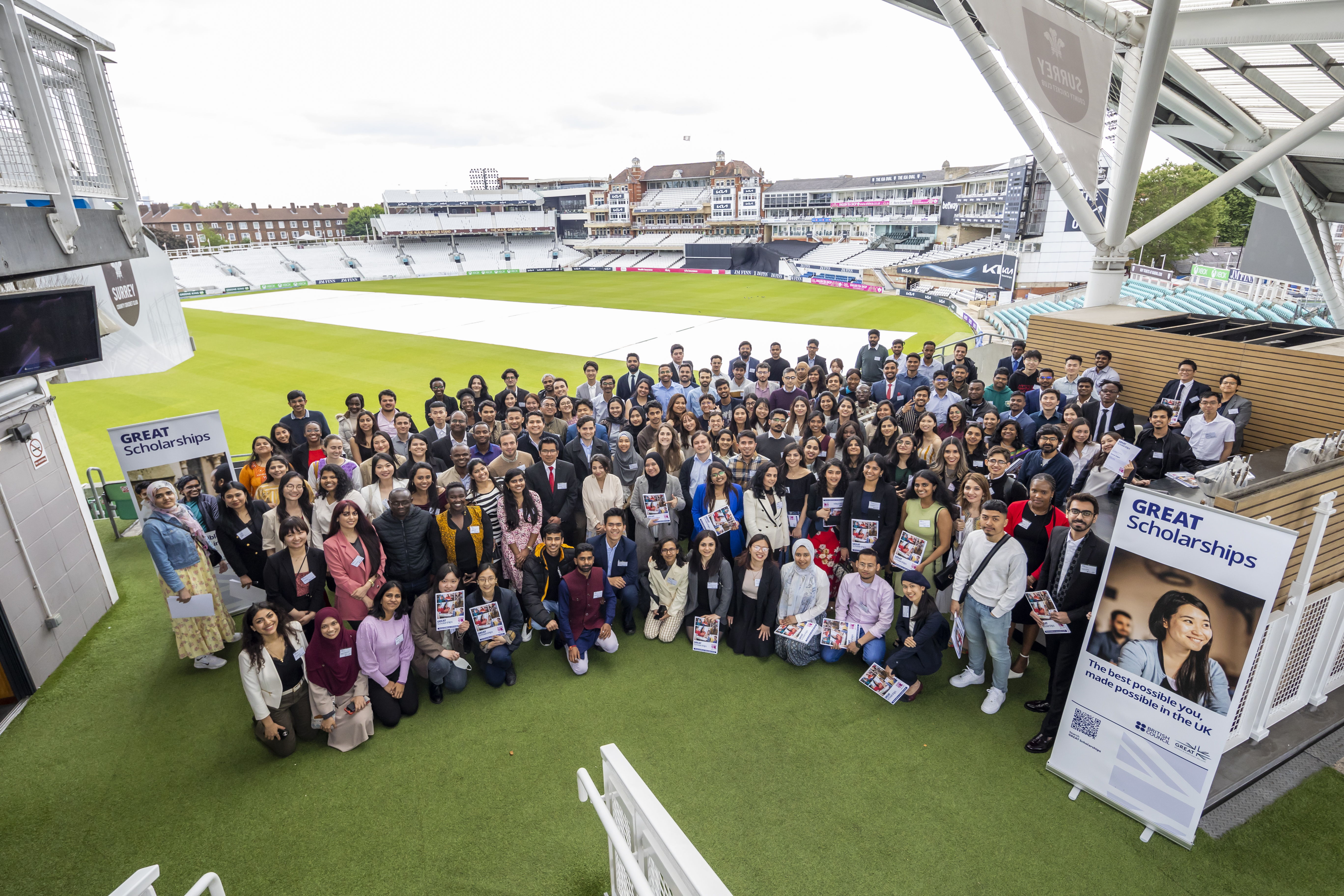 Group photo of all the GREAT scholars who attended the meet-up event in London in May 2022