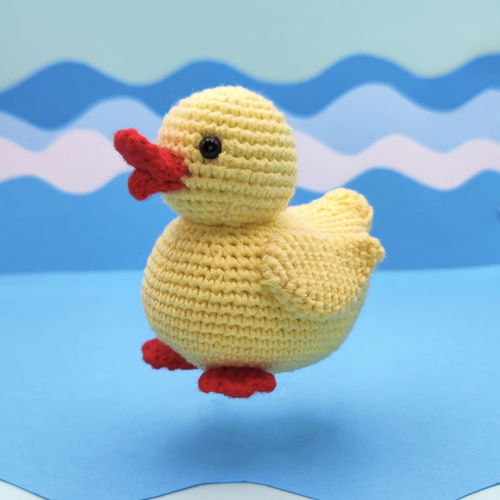 Padrão de crochê de PATO DE BORRACHA PDF - Pato Amigurumi, Pato de Borracha de Crochê, Tutorial de Brinquedo de Pássaro, Instruções Fáceis de Crochê, Padrão de Brinquedo de Crochê
