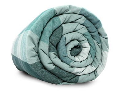 LEVIA Cover Flannel Cotton - Turquoise