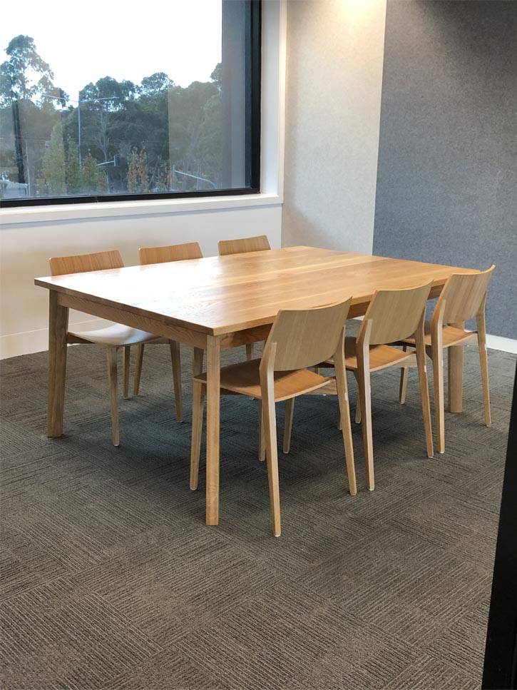 recycled timber board room table