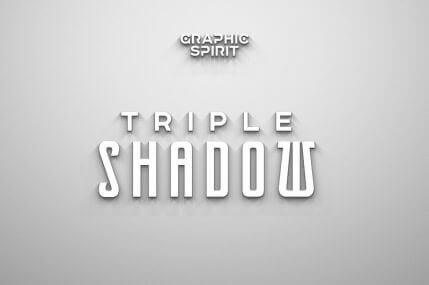 Laconic Long Shadow для Фотошоп - очертание тени в тексте