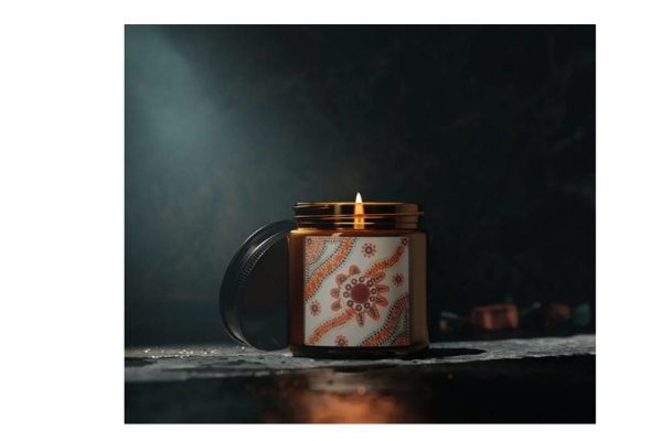 Scented Soy Candle - Atlantis Whisper, Reusable Glass Vessel - Image 3