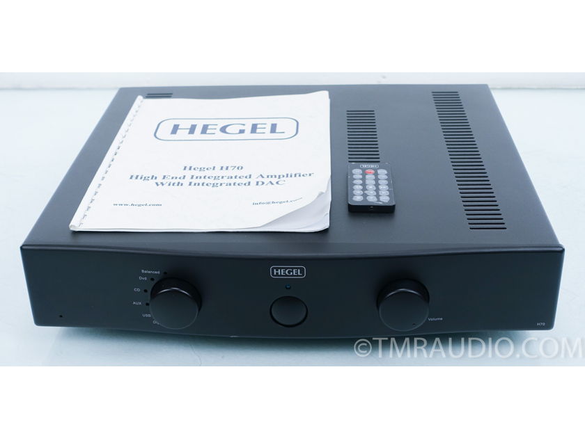 Hegel H70 Integrated Amplifier; USB DAC; Warranty (7220)