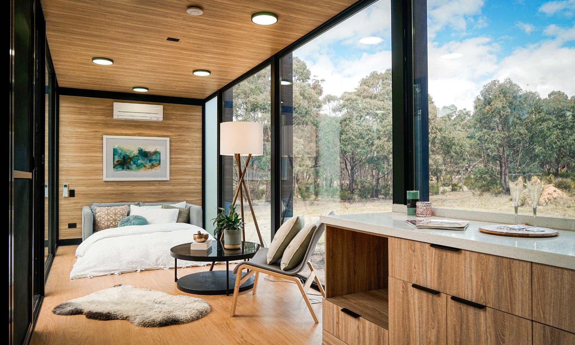 Interior View of Elsewhere Pod Tiny Home