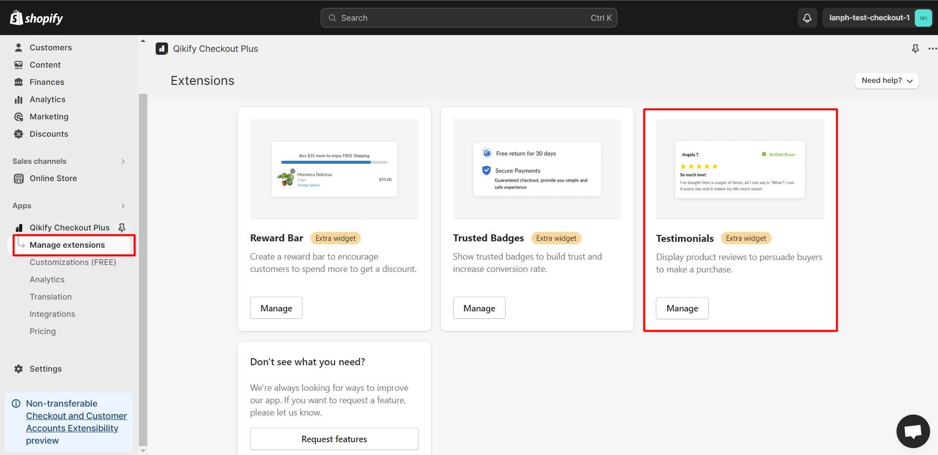 How to add testimonials on checkout page