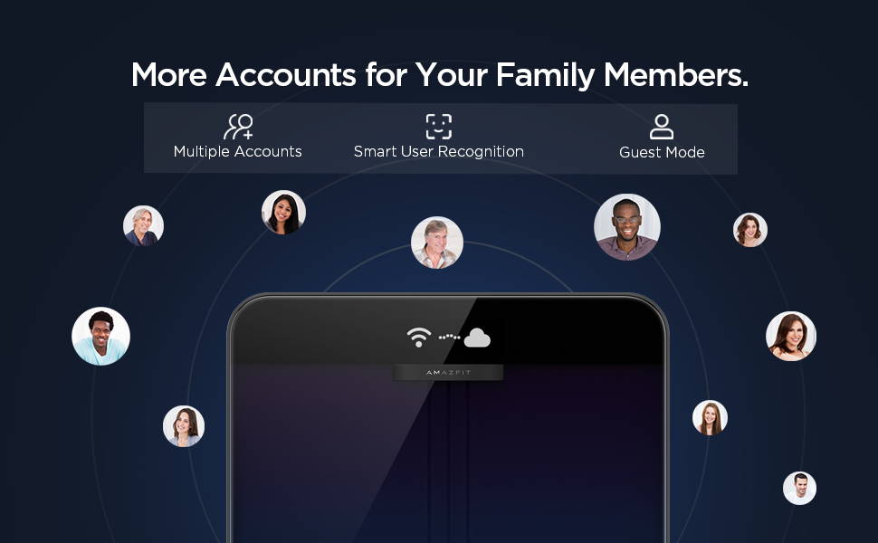 Amazfit Smart Scale - More Accounts for Your Family Members