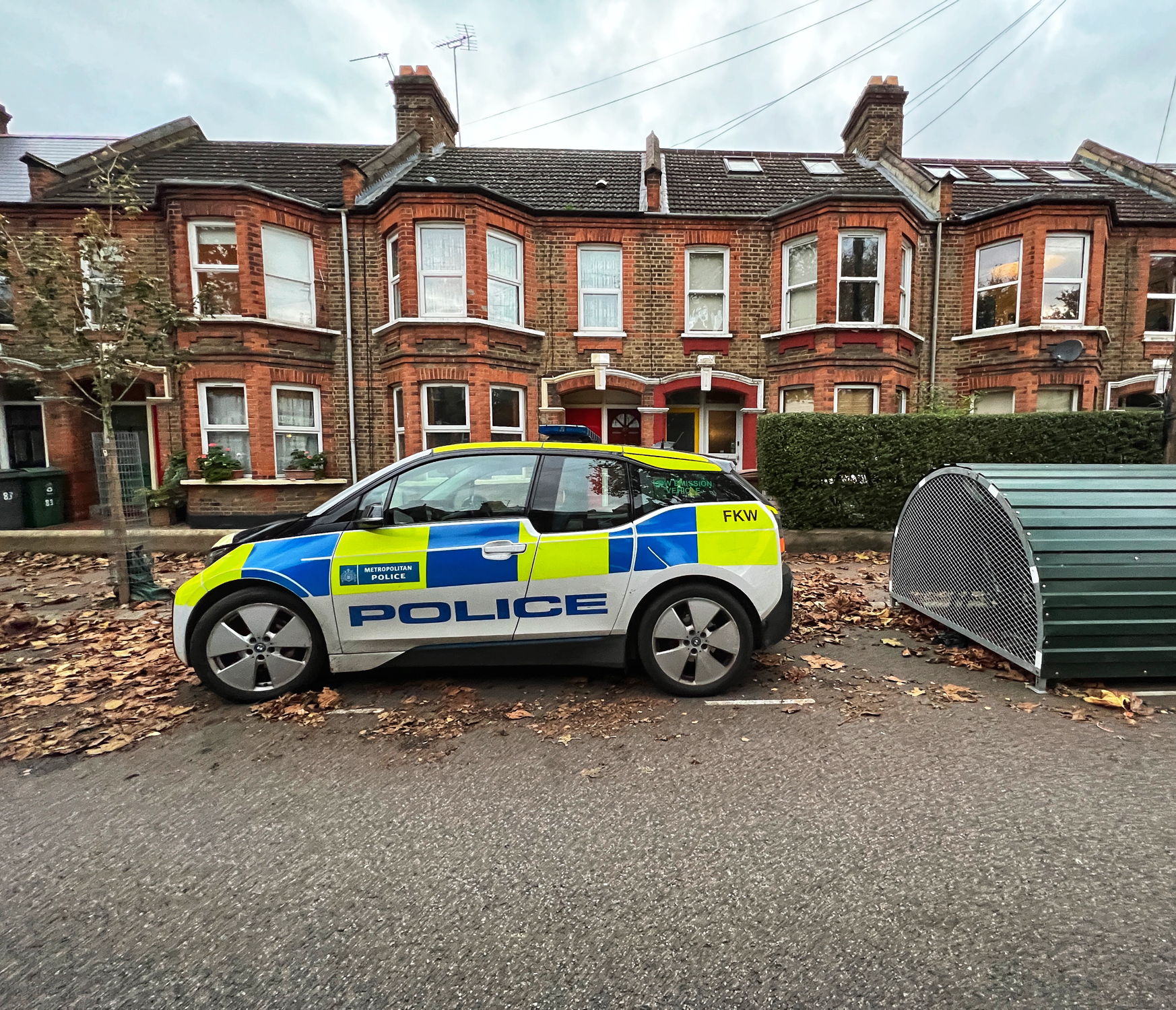 Landlord malicious damage, police car