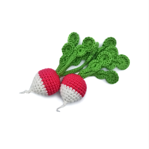 Crochet VEGETABLES patterns PDF: cauliflower, marrow, green onion, radish, bell pepper. Cute food crochet pattern. Crochet amigurumi pattern