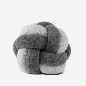 Knot Pillow: Cloud Gray