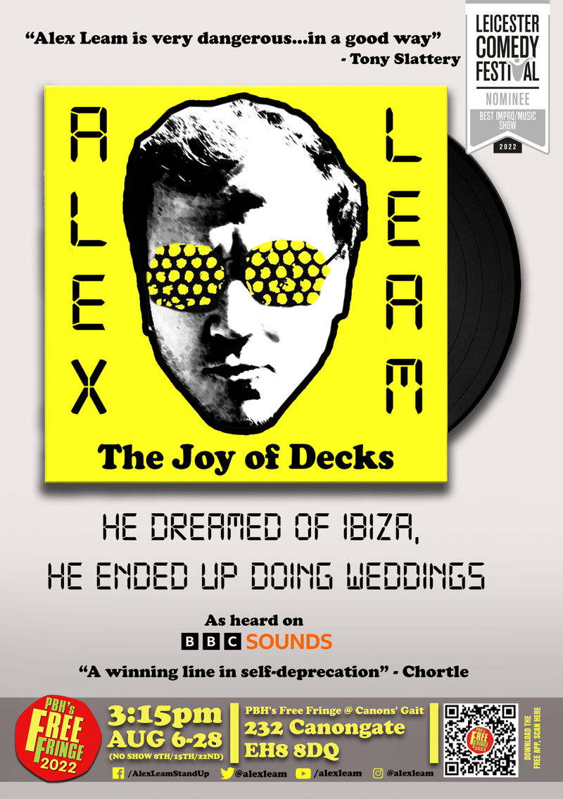 The poster for Alex Leam: The Joy of Decks