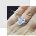 Celebrity diamond rings heart shape diamonds Gaga - Pobjoy Diamonds