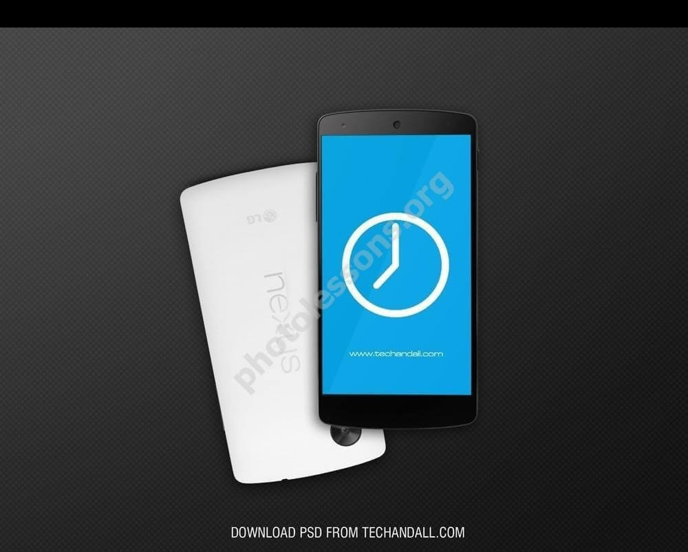 Google Nexus 5 - скачать для Фотошоп исходник в .PSD