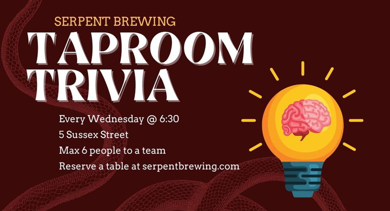 Taproom Trivia @ Serpent Brewing