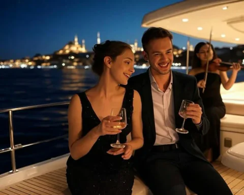 Istanbul Bosphorus Romantic Night Yacht Cruise Experience