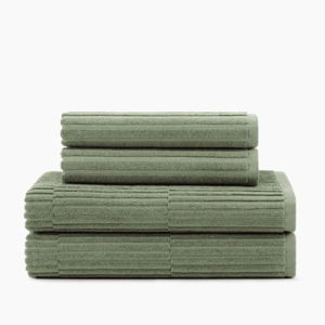 Organic Ribbed Bath Towel
