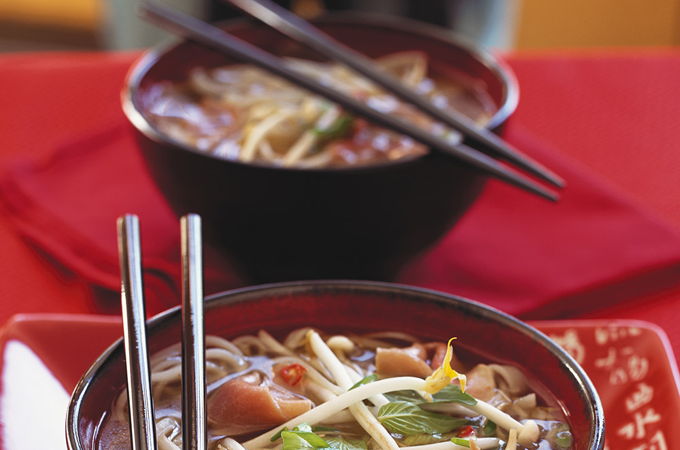 Pho Soup (Beef and Noodle Soup)