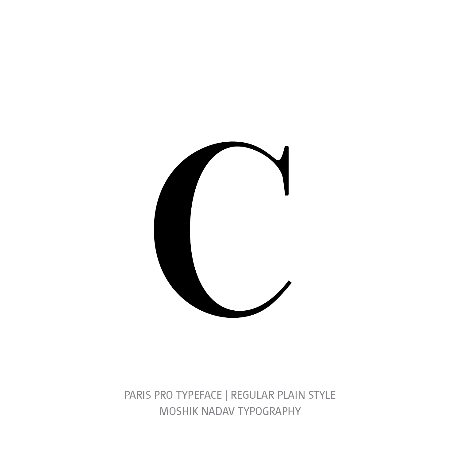 Paris Pro Typeface Regular Plain c
