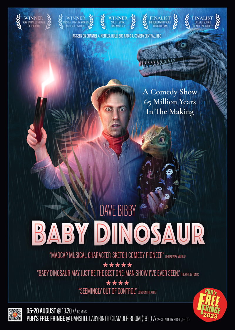 The poster for Dave Bibby: Baby Dinosaur