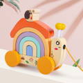 Montessori Wooden Pulling Snail toy. 